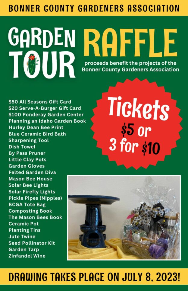 Garden Tour Raffle - Bonner County Gardeners Association